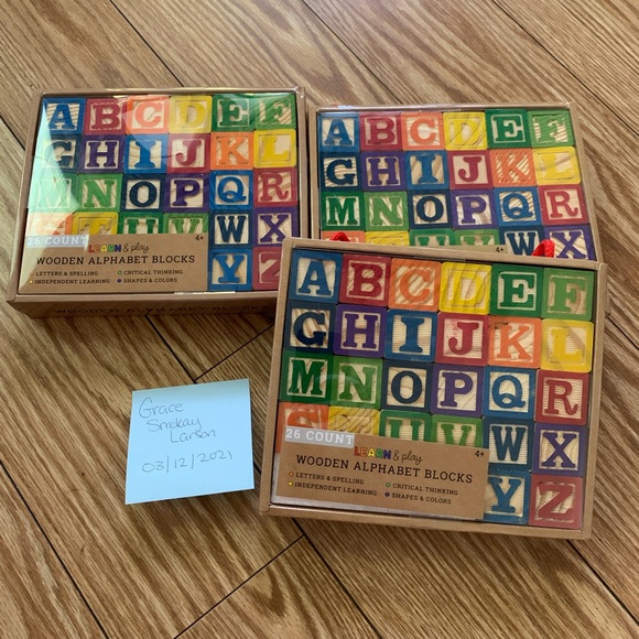 Target Toys 26 Alphabet Wooden Blocks Target Poshmark
